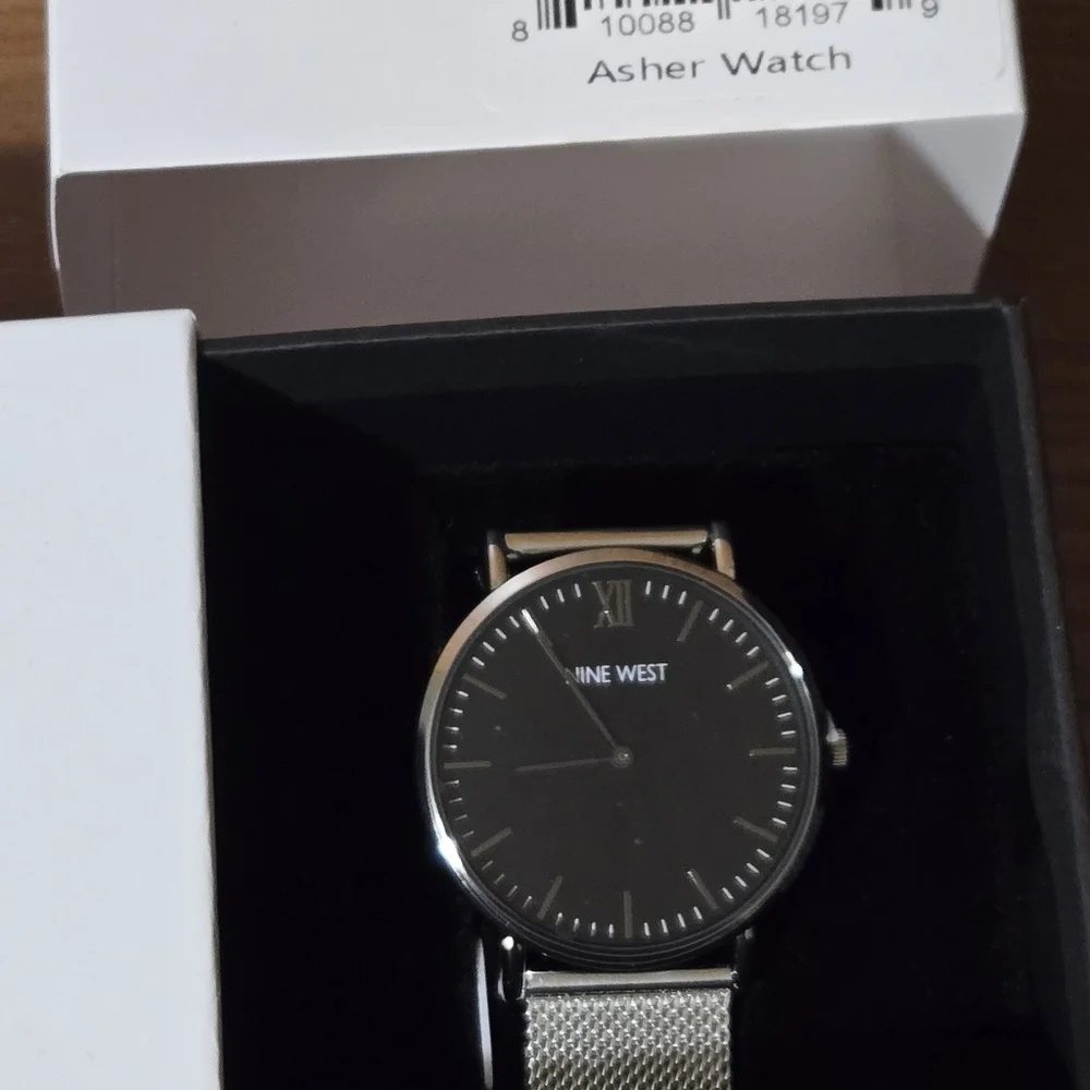 Nine West Silver Men's Watch Asher Watch